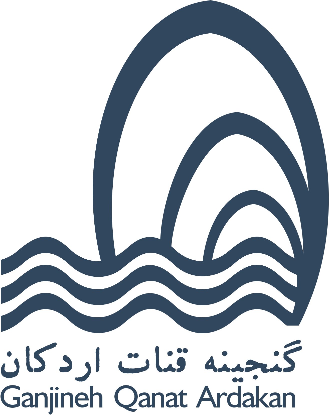 Ganjineh Qanat Ardakan logo